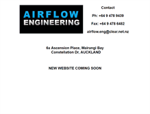 Tablet Screenshot of airflowengineering.co.nz